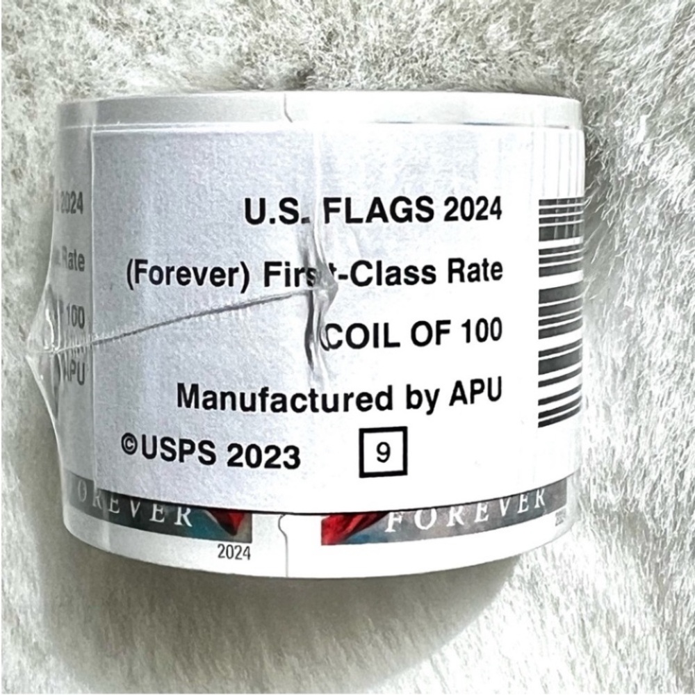 Price One Week Only Forever First Class Rate USPS Stamps Coil of 100 Sealed NWT - Picture 3 of 5